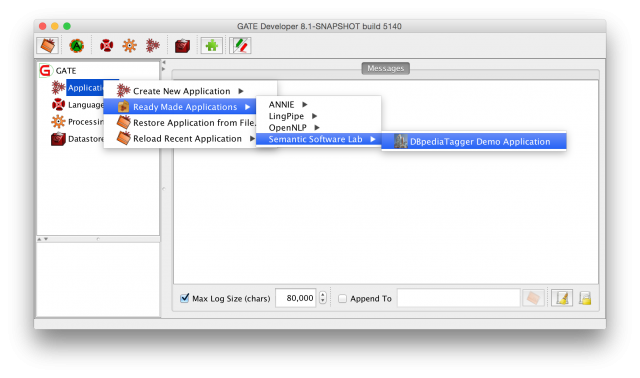 DBpediaTagger Demo Pipeline