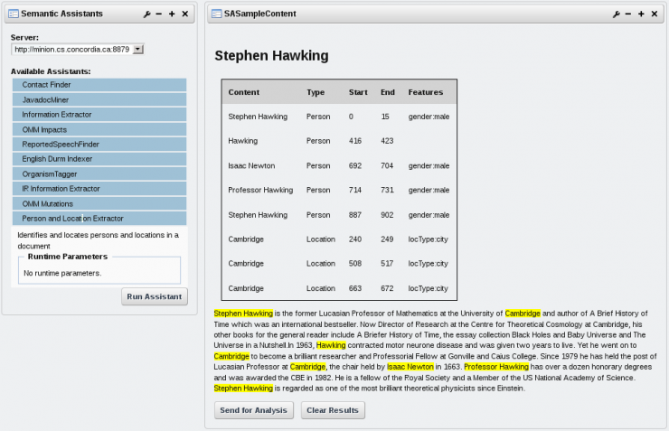 Semantic Assistants NLP Integration into Liferay Portal