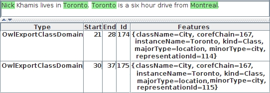 Owl Export Coreference Relation